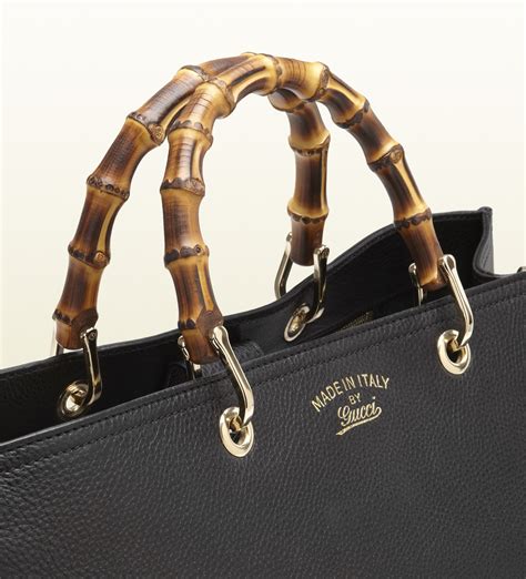 gucci bag bamboo handles|gucci bamboo handle shopper.